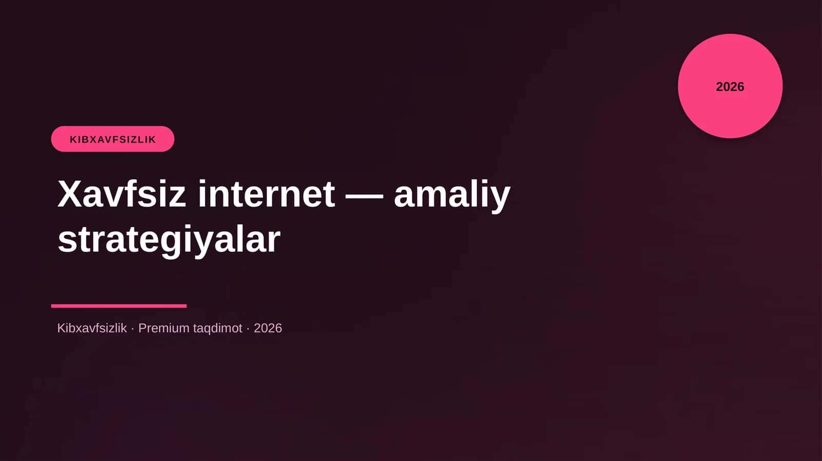 Xavfsiz internet — amaliy strategiyalar 1