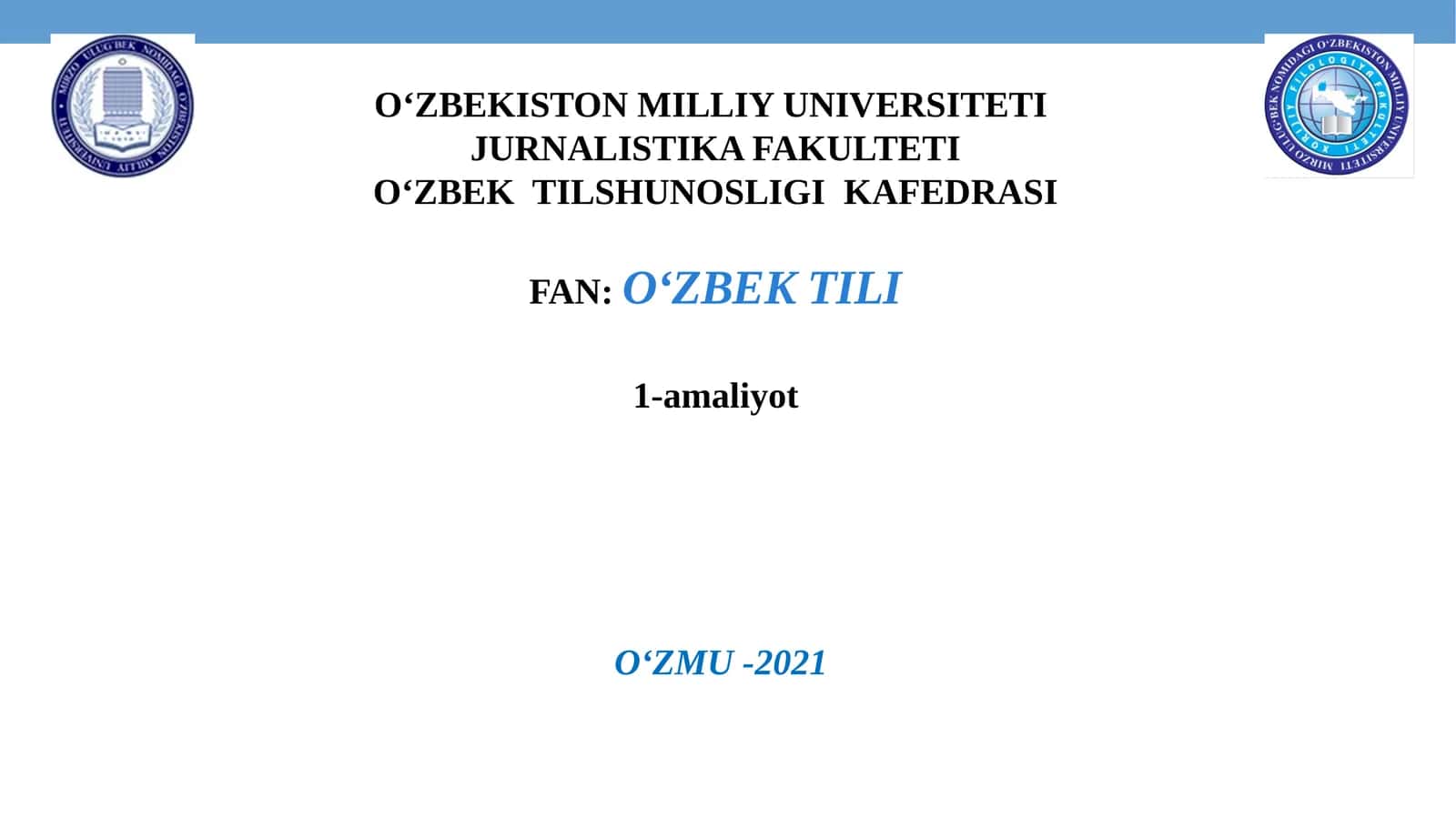O‘ZBEKISTON – YAGONA VATAN 1