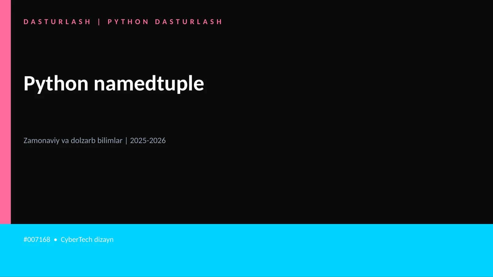 Python namedtuple 1