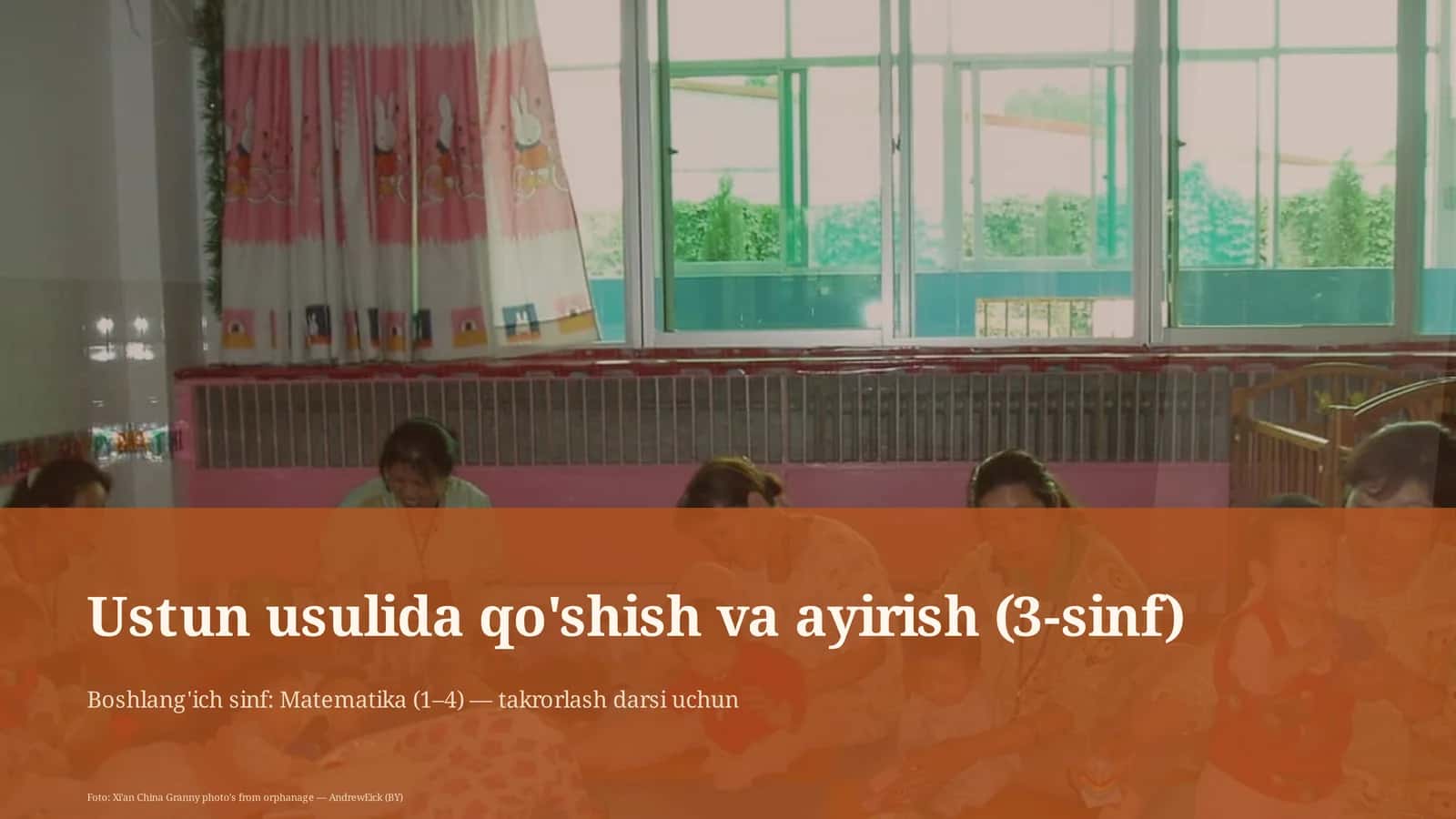 Ustun usulida qo'shish va ayirish (3-sinf) 1