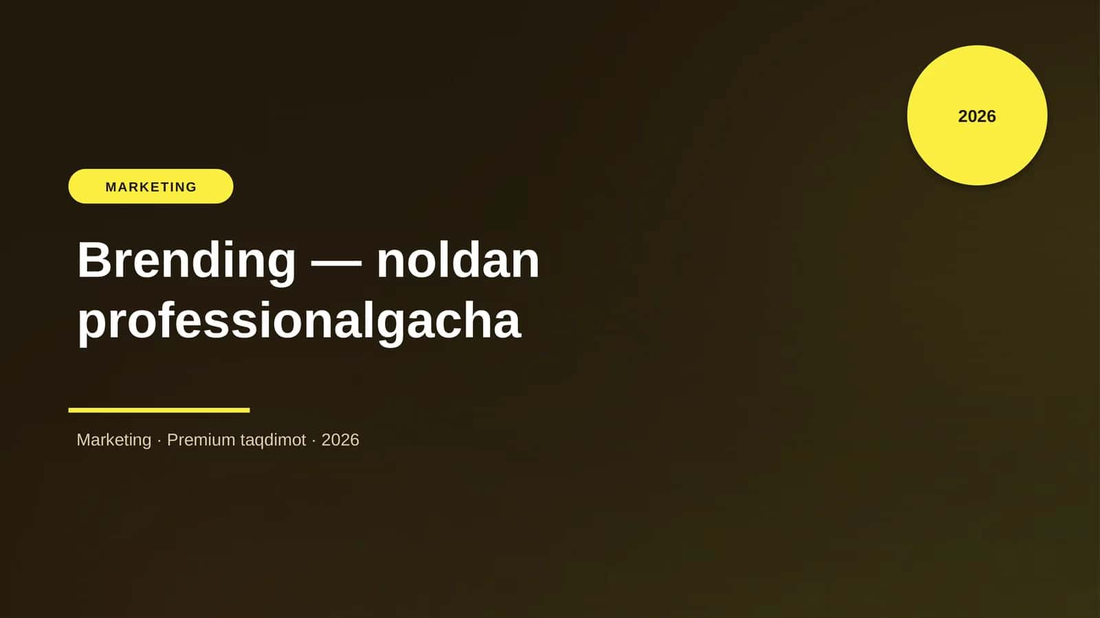 Brending — noldan professionalgacha 1