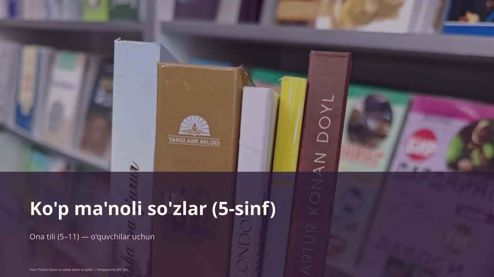 Ko'p ma'noli so'zlar (5-sinf) 1