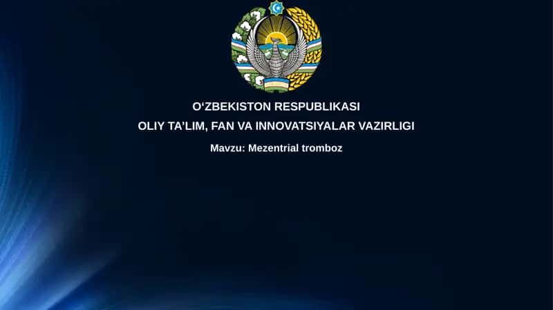 Mezentrialtromboz 1