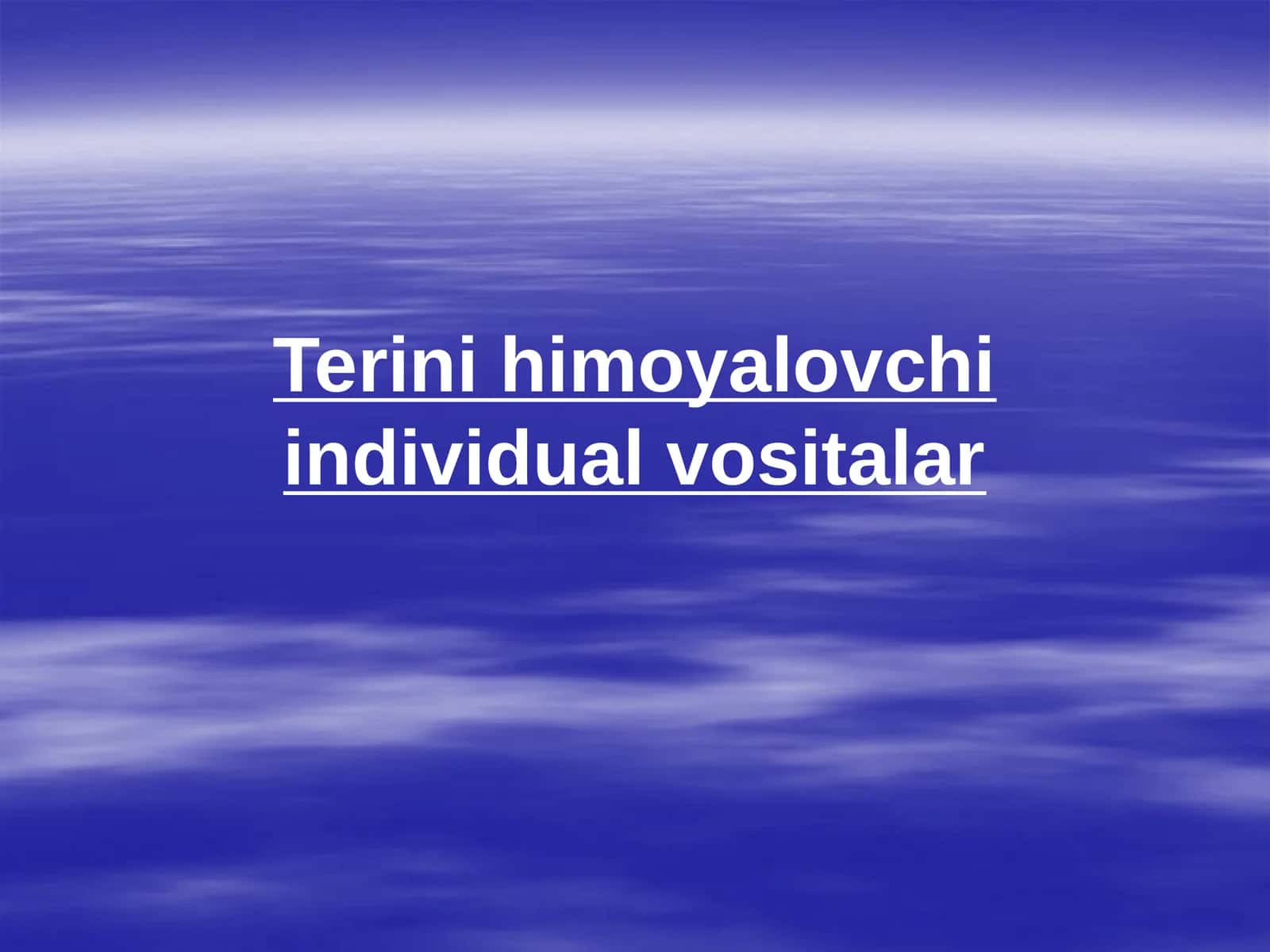 Terini himoya qilish vositalari 1