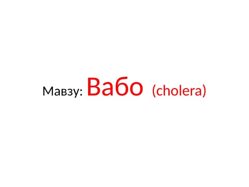 Вабо (cholera) 1