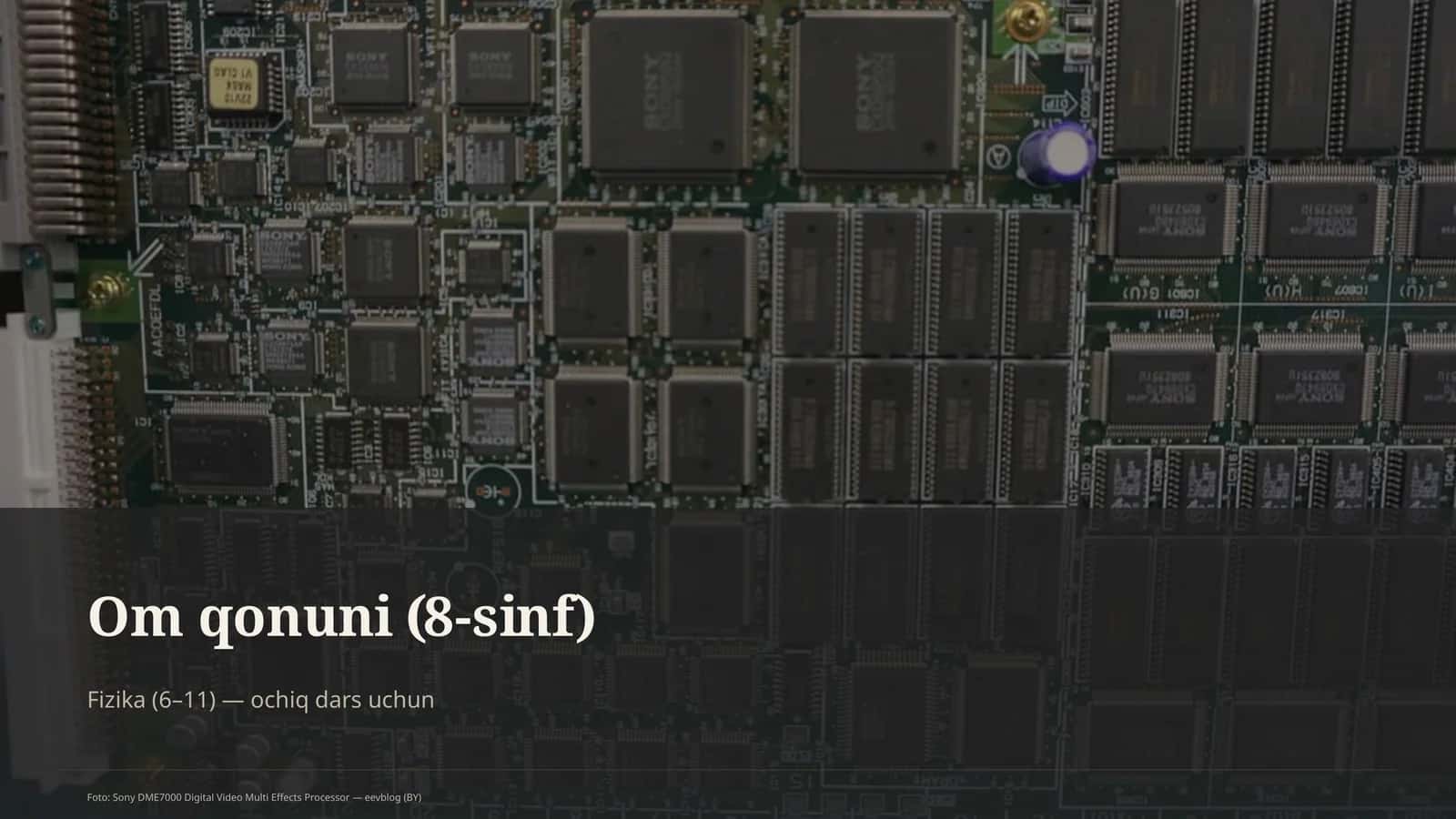 Om qonuni (8-sinf) 1