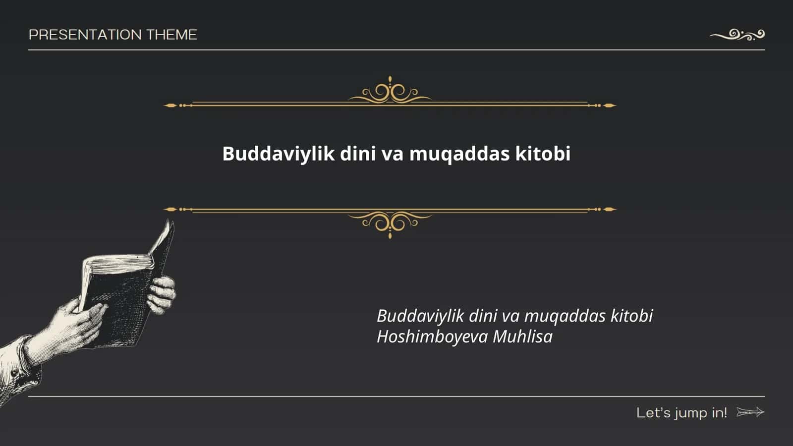 Buddaviylik dini va muqaddas kitobi 1