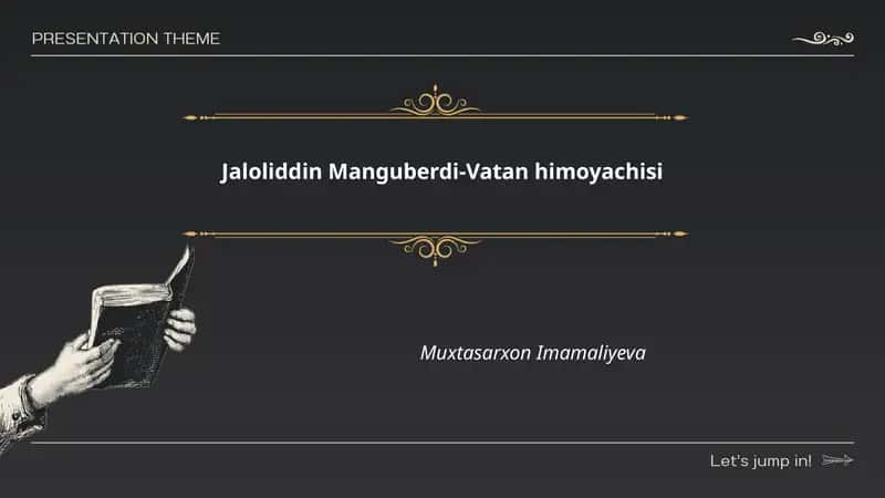 Jaloliddin Manguberdi-Vatan himoyachisi 1