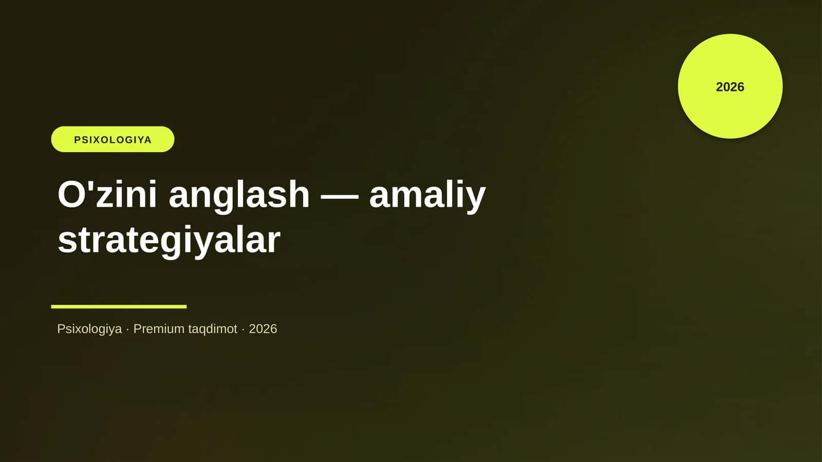 O'zini anglash — amaliy strategiyalar 1