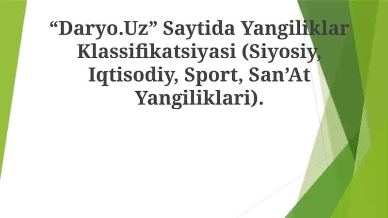 Daryo.Uz Yangiliklar 1