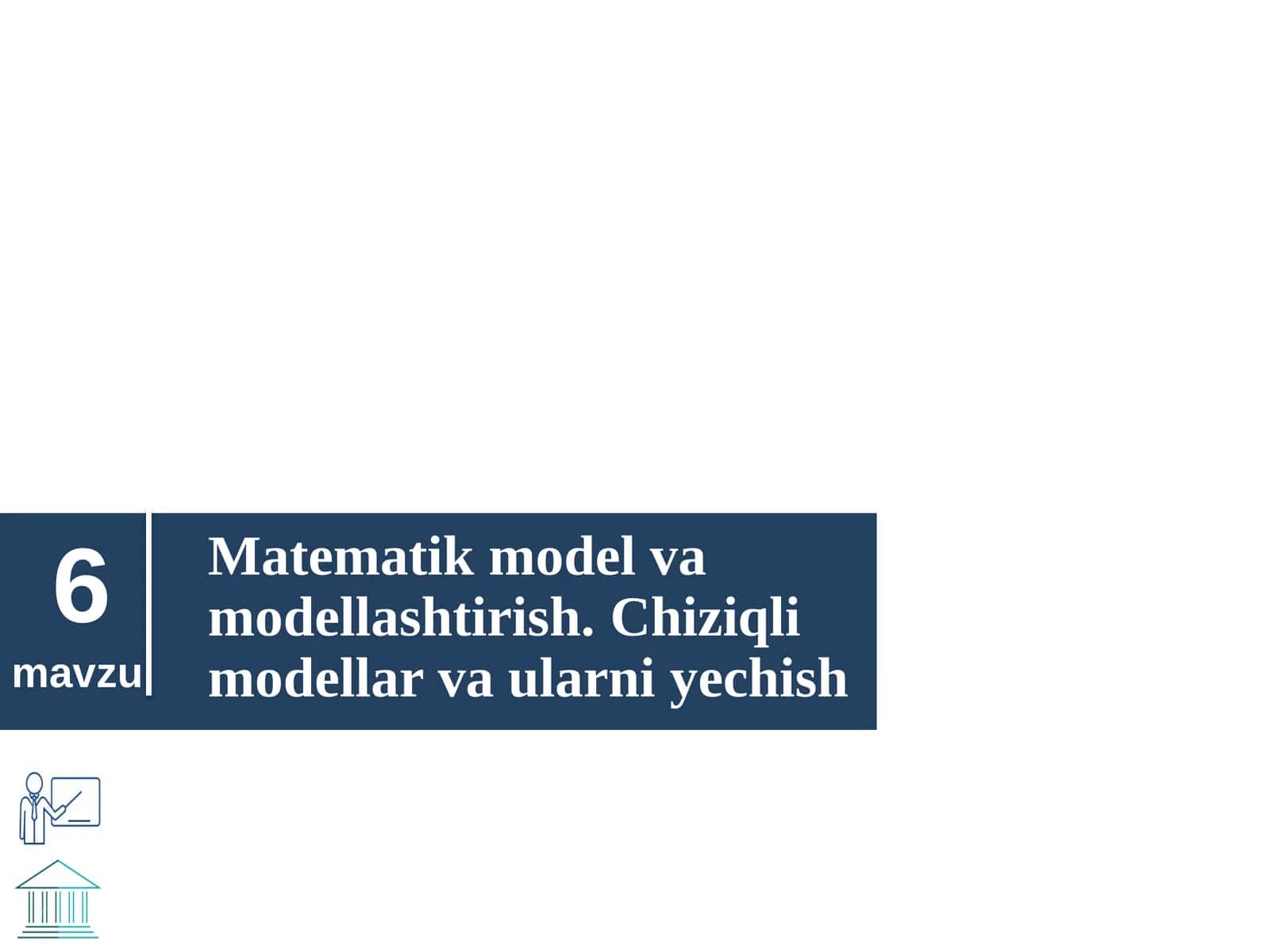 Matematik model va modellashtirish 1