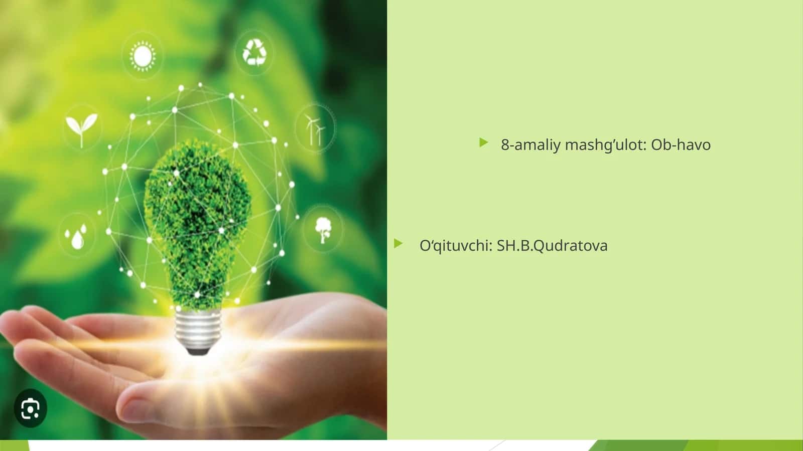 8-amaliy mashg’ulot: Ob-havo 1