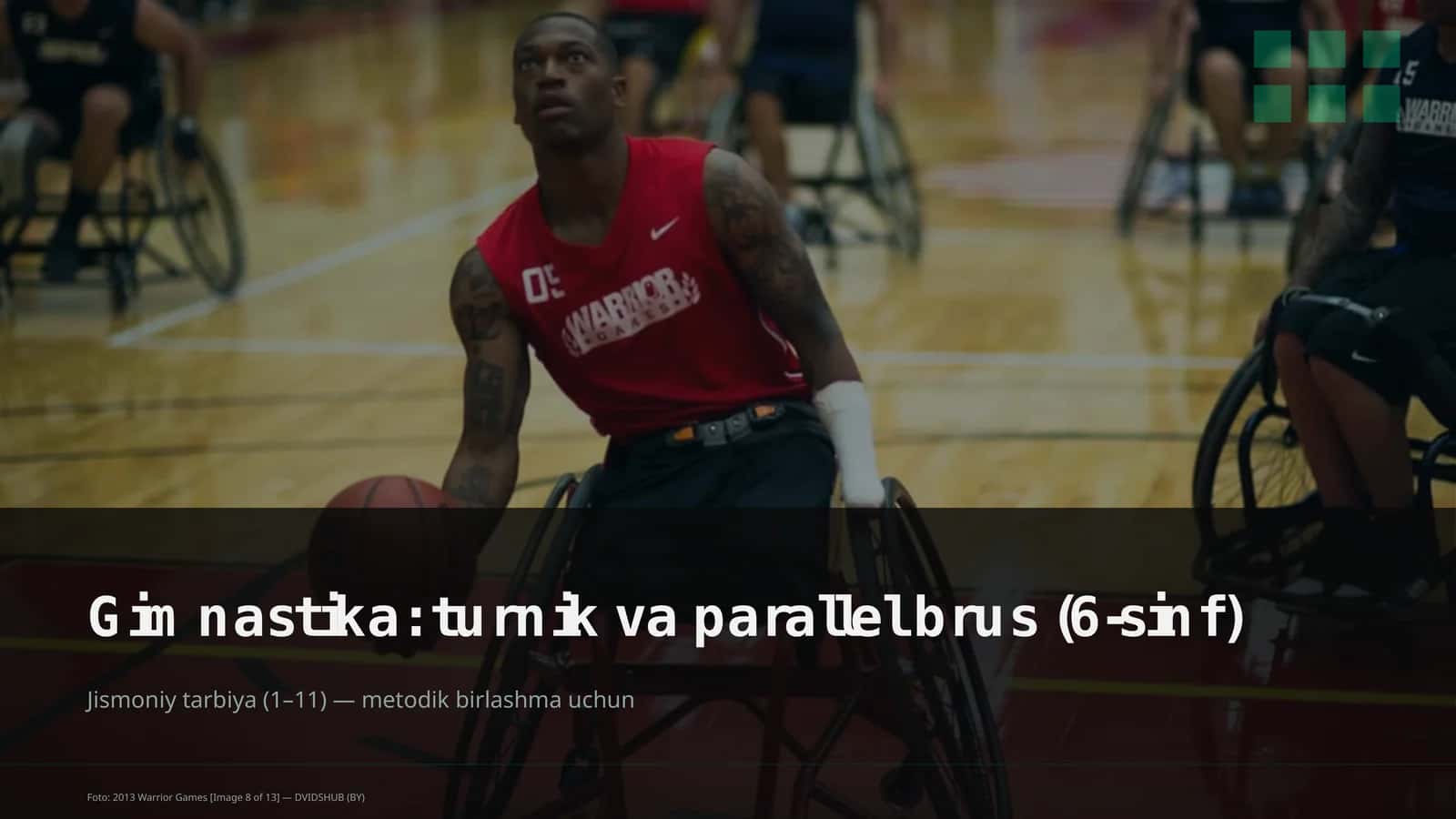 Gimnastika: turnik va parallel brus (6-sinf) 1