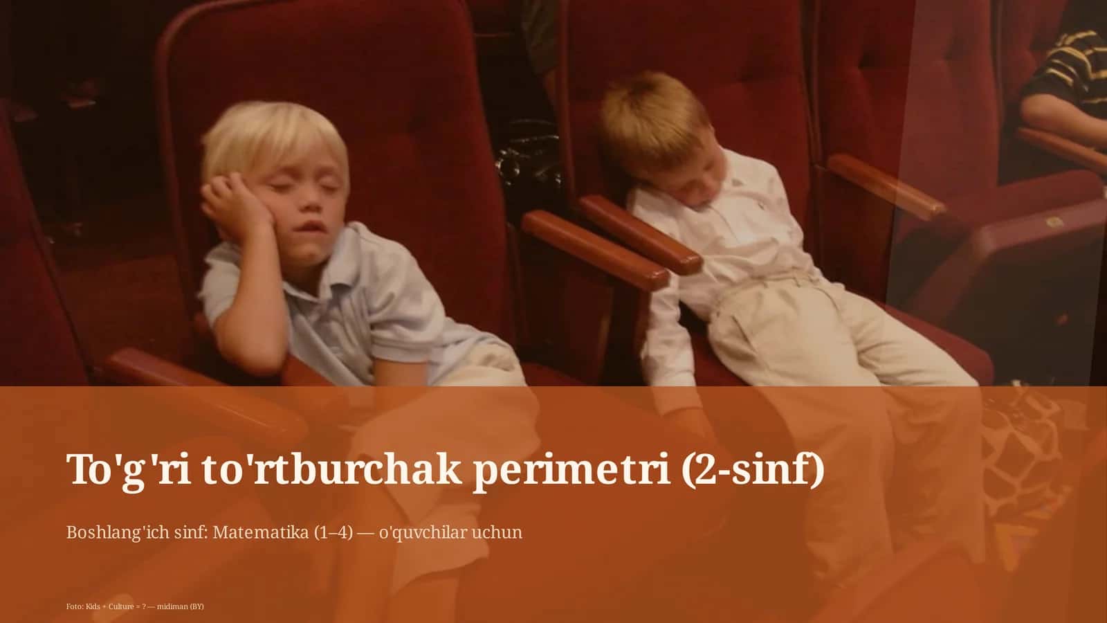 To'g'ri to'rtburchak perimetri (2-sinf) 1