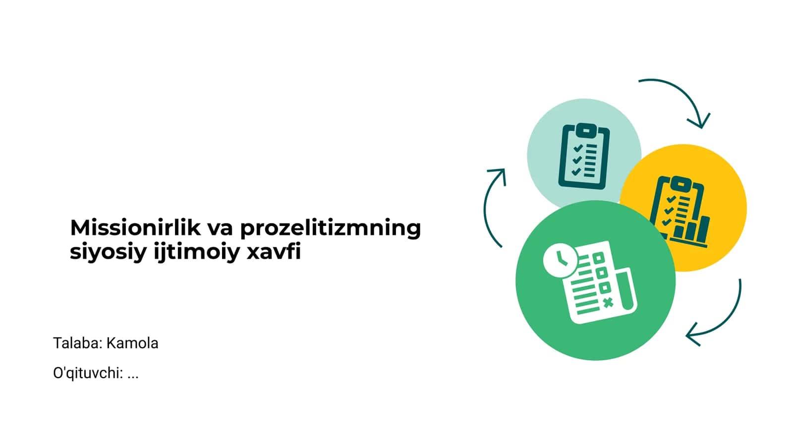 Missionirlik va Prozelitizm 1