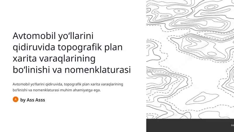 Topografik plan xaritalar 1