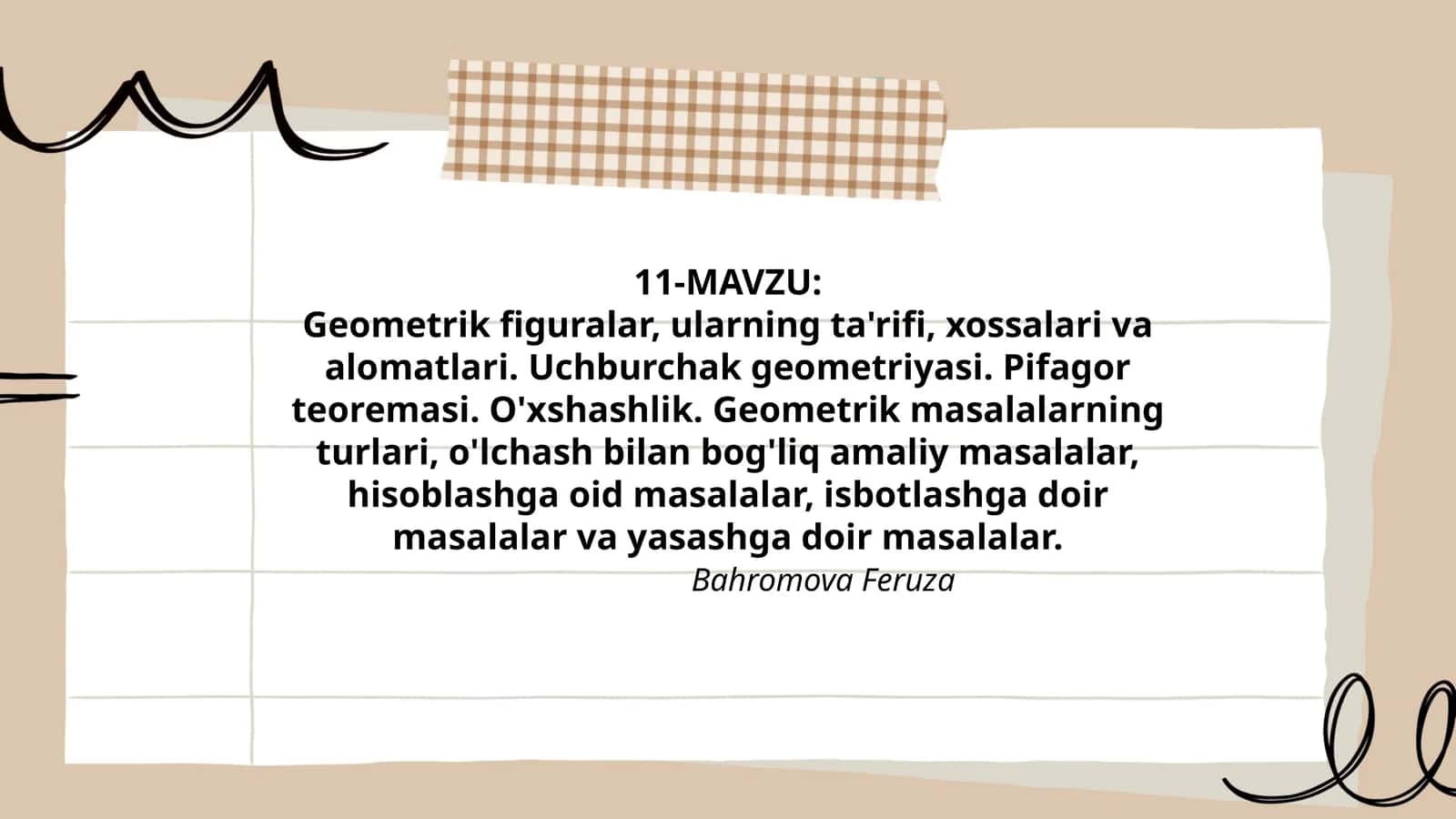 Geometrik figuralar va ularning xossalari 1