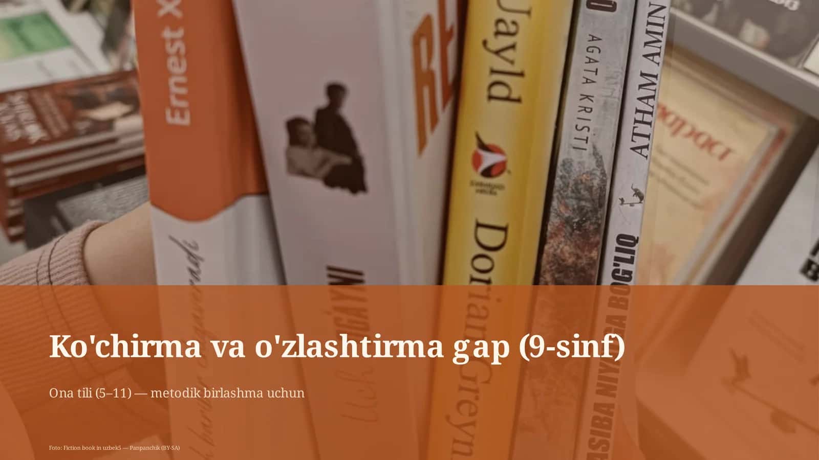 Ko'chirma va o'zlashtirma gap (9-sinf) 1