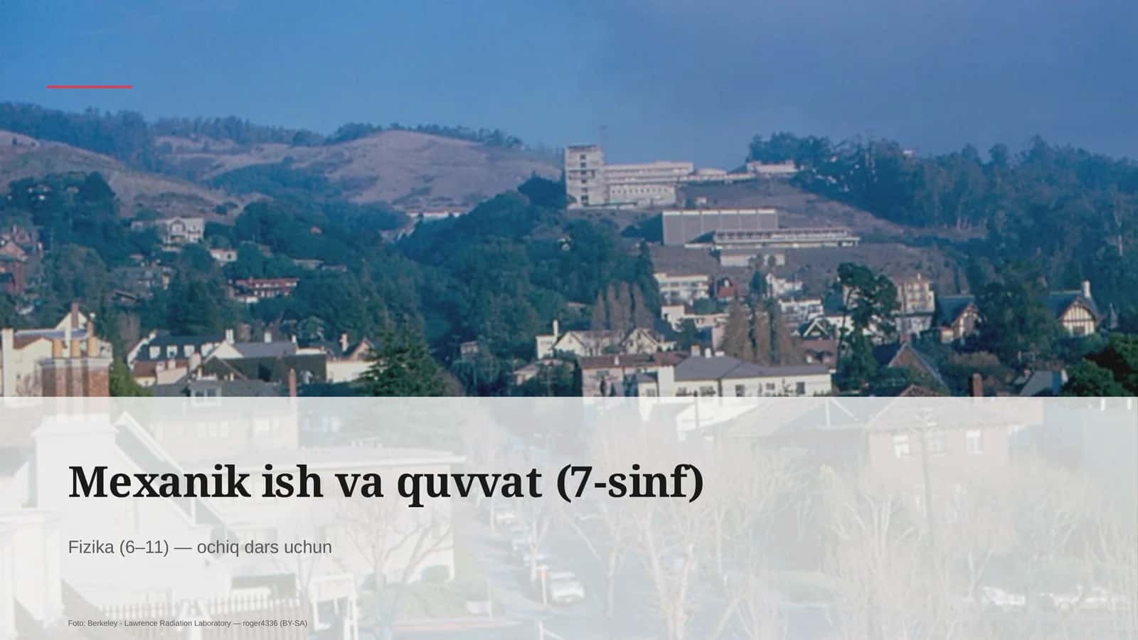 Mexanik ish va quvvat (7-sinf) 1