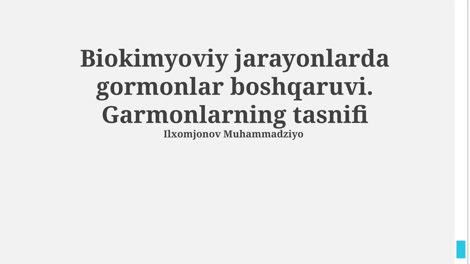 Gormonlarning Tasnifi 1