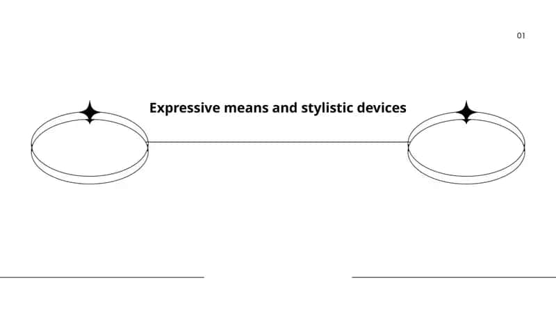 Expressive means and stylistic devices 1