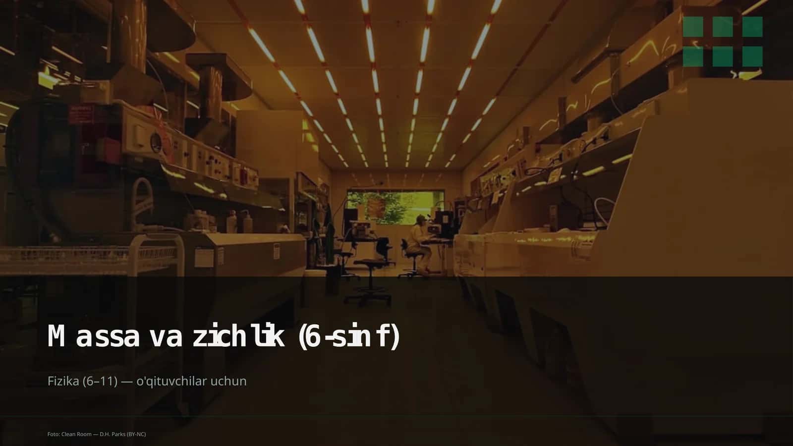 Massa va zichlik (6-sinf) 1