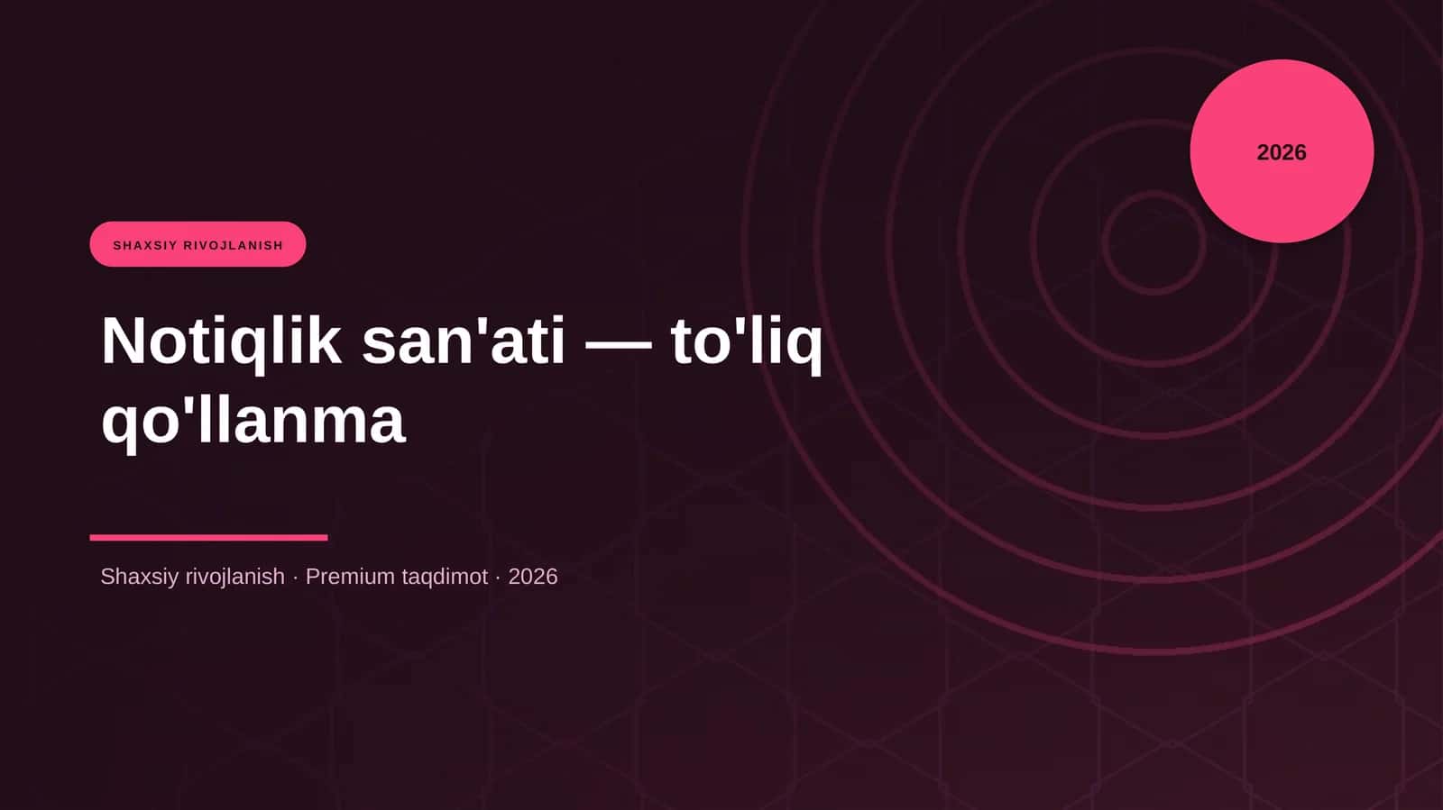 Notiqlik san'ati — to'liq qo'llanma 1