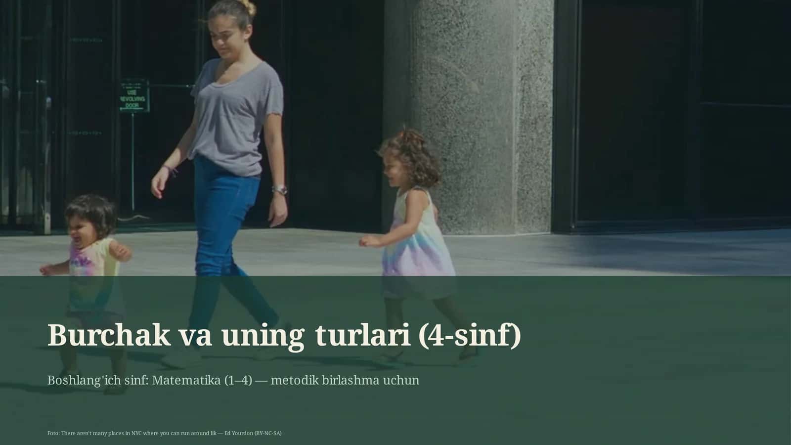 Burchak va uning turlari (4-sinf) 1