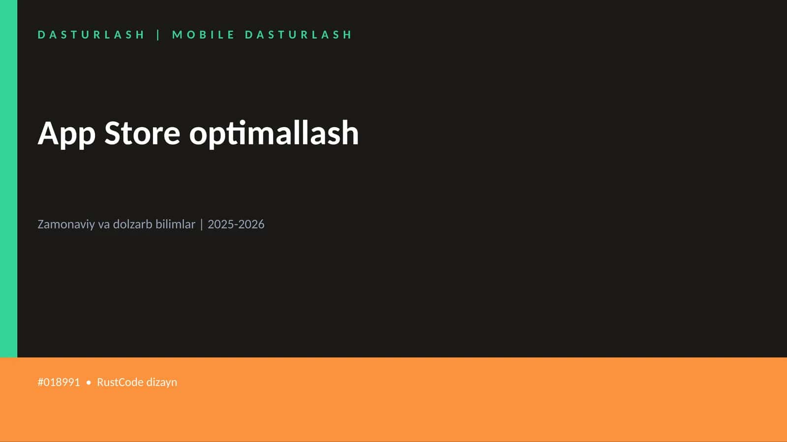 App Store optimallash 1