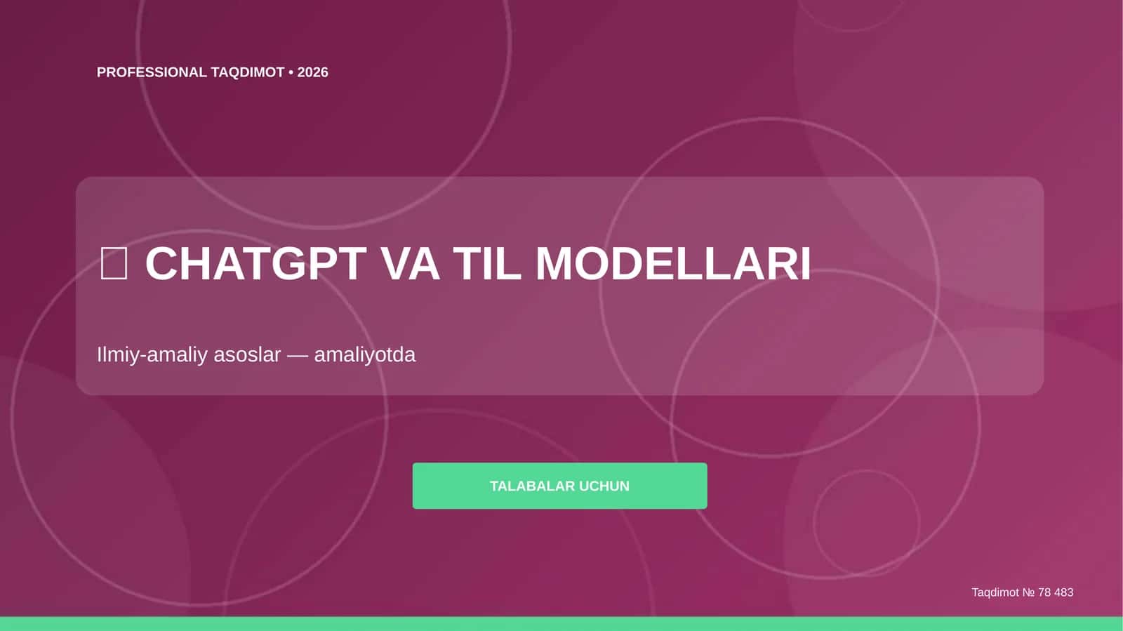 CHATGPT VA TIL MODELLARI 1