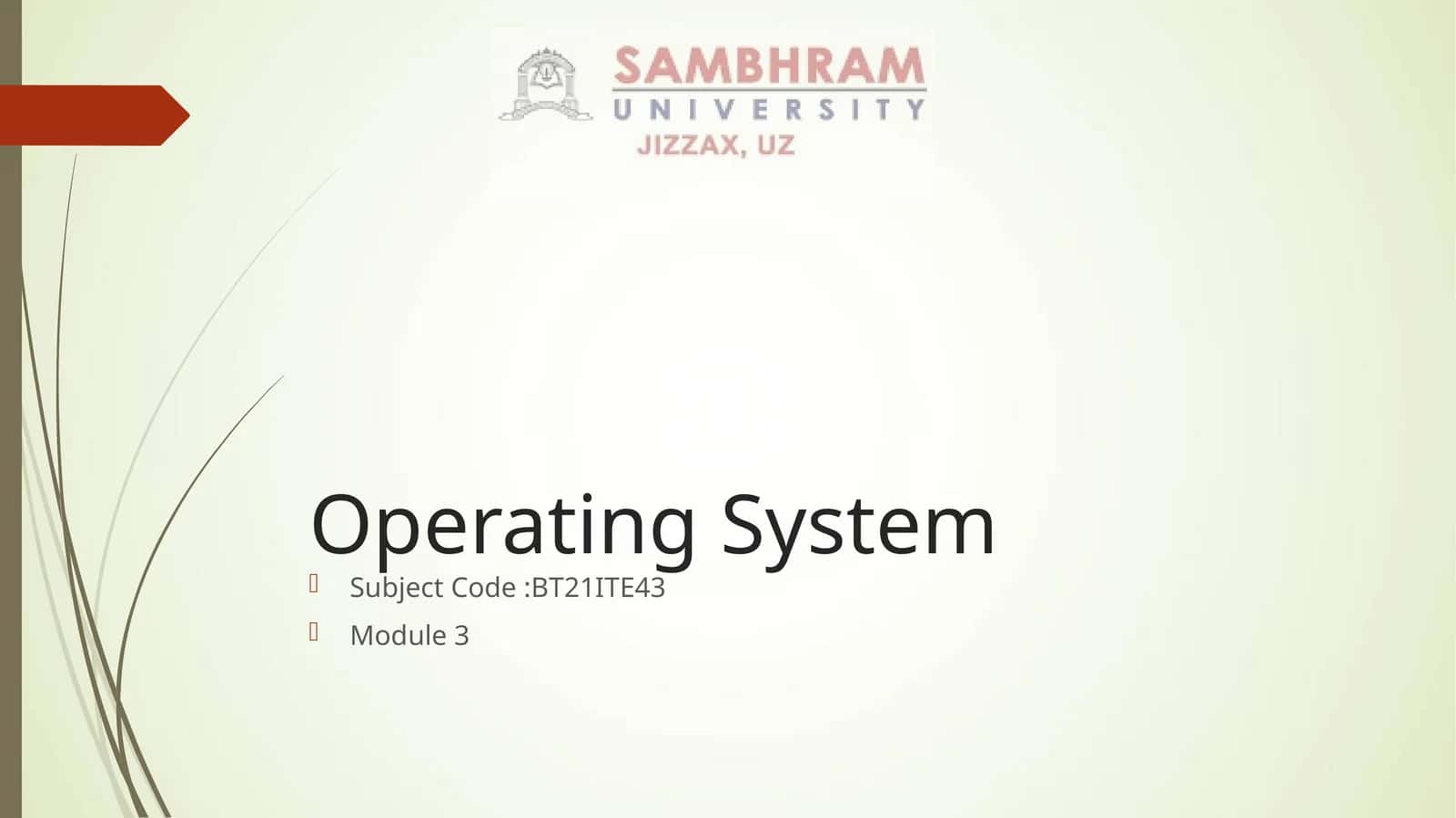 Operating System Concepts 1