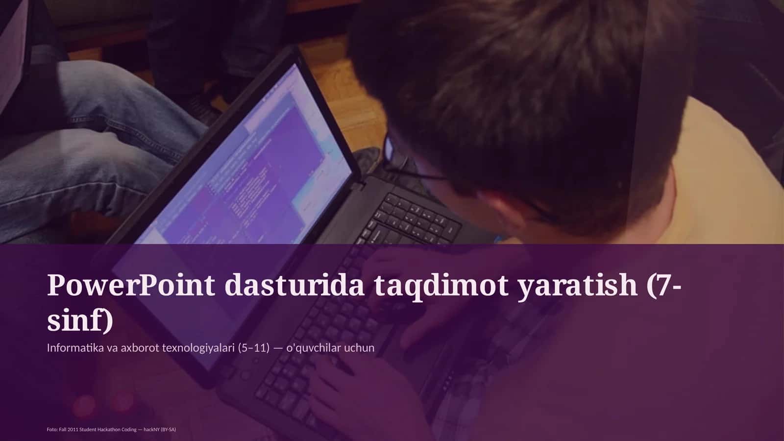 PowerPoint dasturida taqdimot yaratish (7-sinf) 1