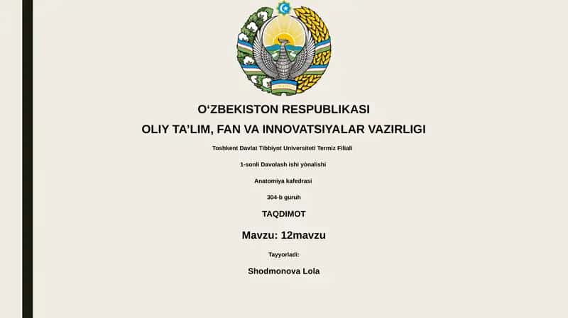 Davolash ishi yònalishi 1