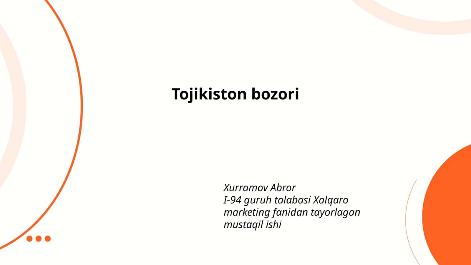 Tojikiston bozori 1