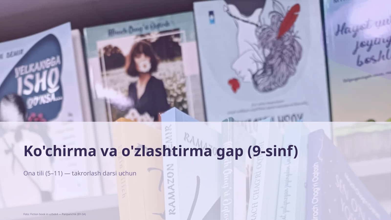Ko'chirma va o'zlashtirma gap (9-sinf) 1