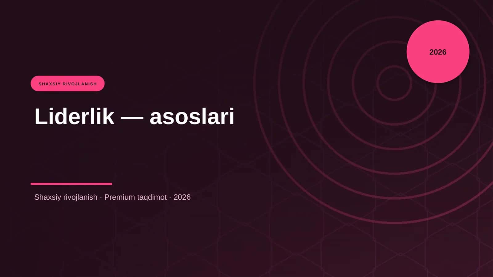Liderlik — asoslari 1