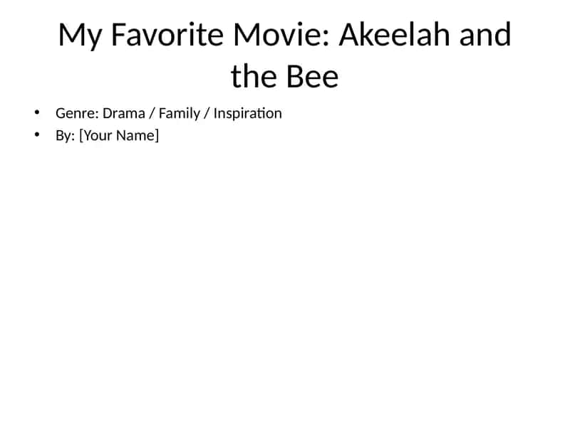 Akeelah and the Bee 1