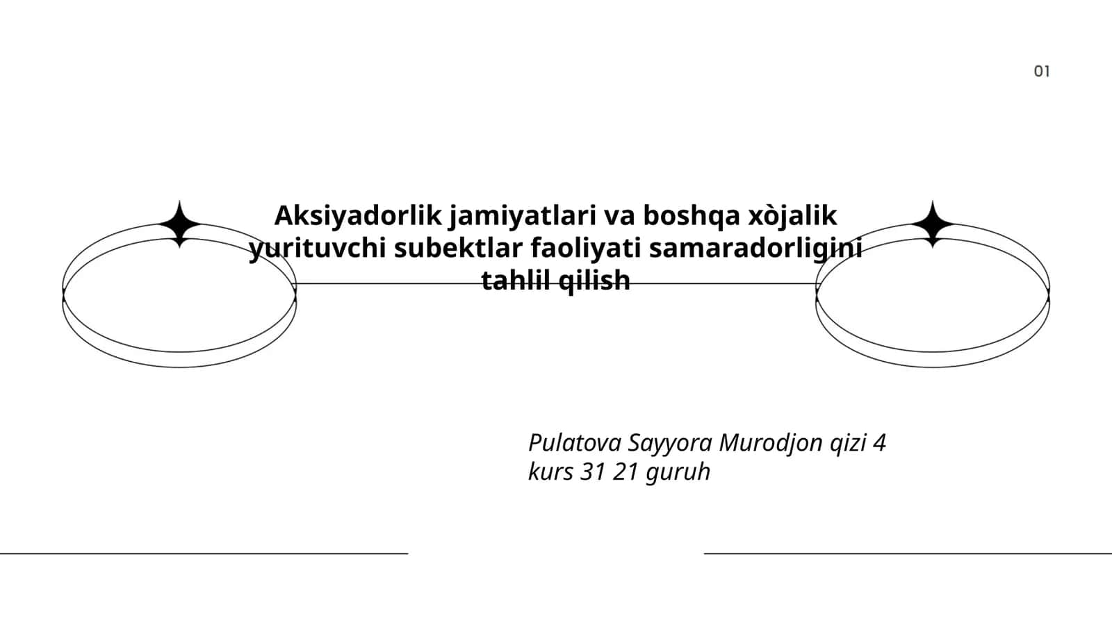 Boshqaruv samaradorligini baholash 1