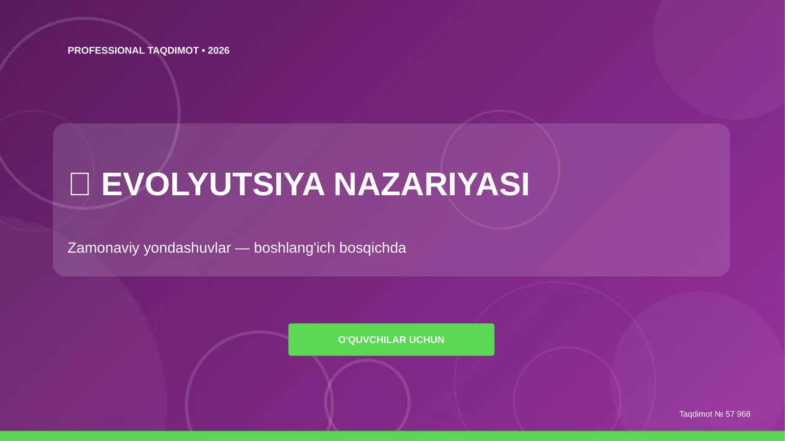 EVOLYUTSIYA NAZARIYASI 1