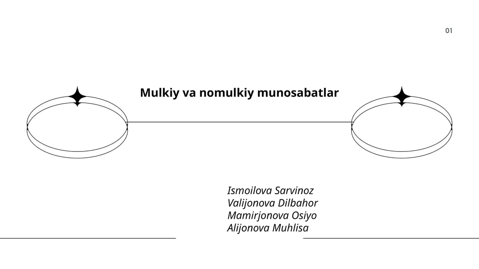 Mulkiy va nomulkiy munosabatlar 1