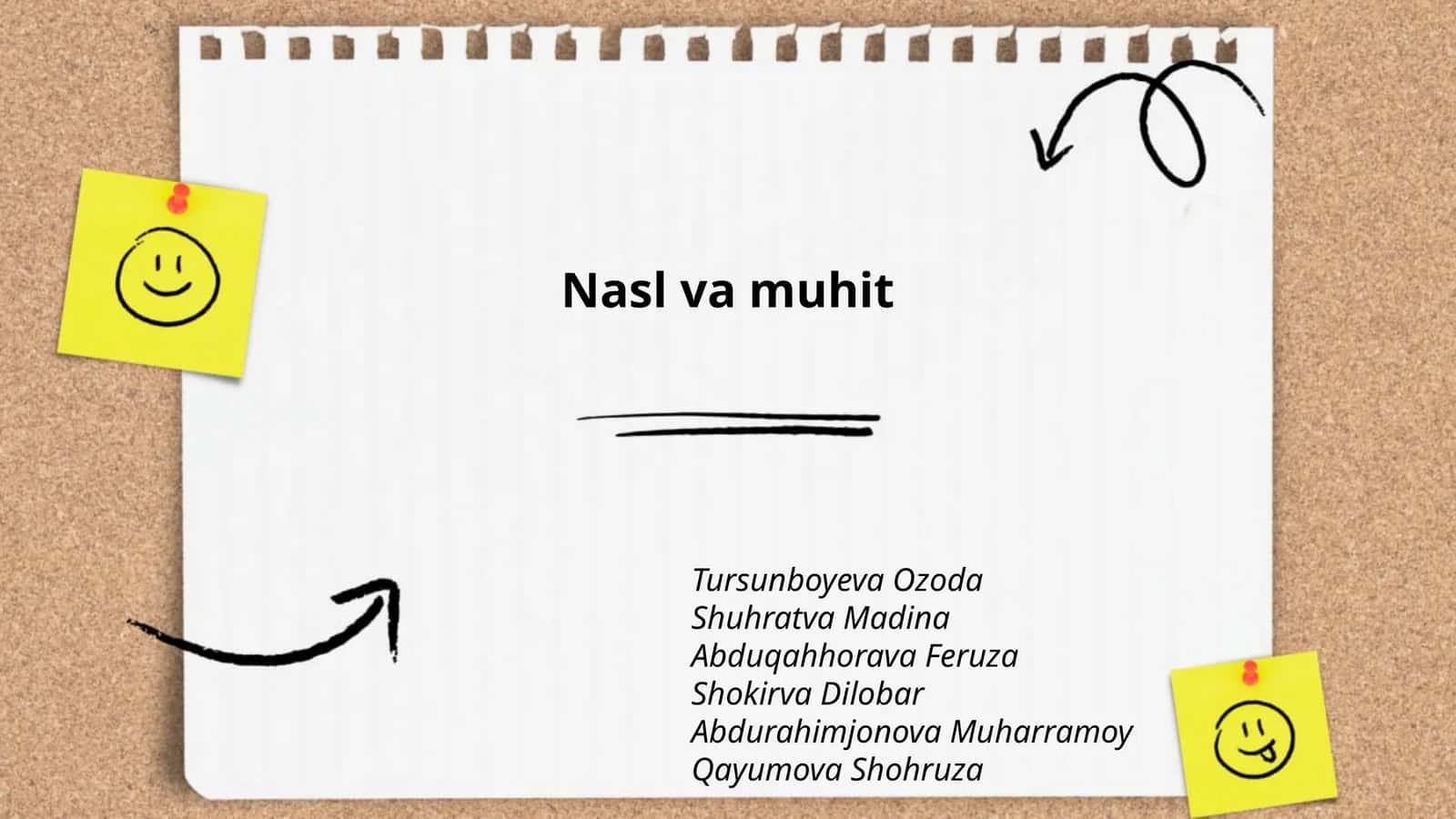 Nasl va muhit 1