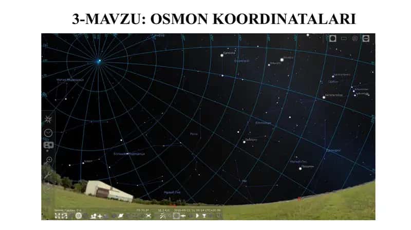 Osmon koordinatalari bo‘yicha taqdimot 1
