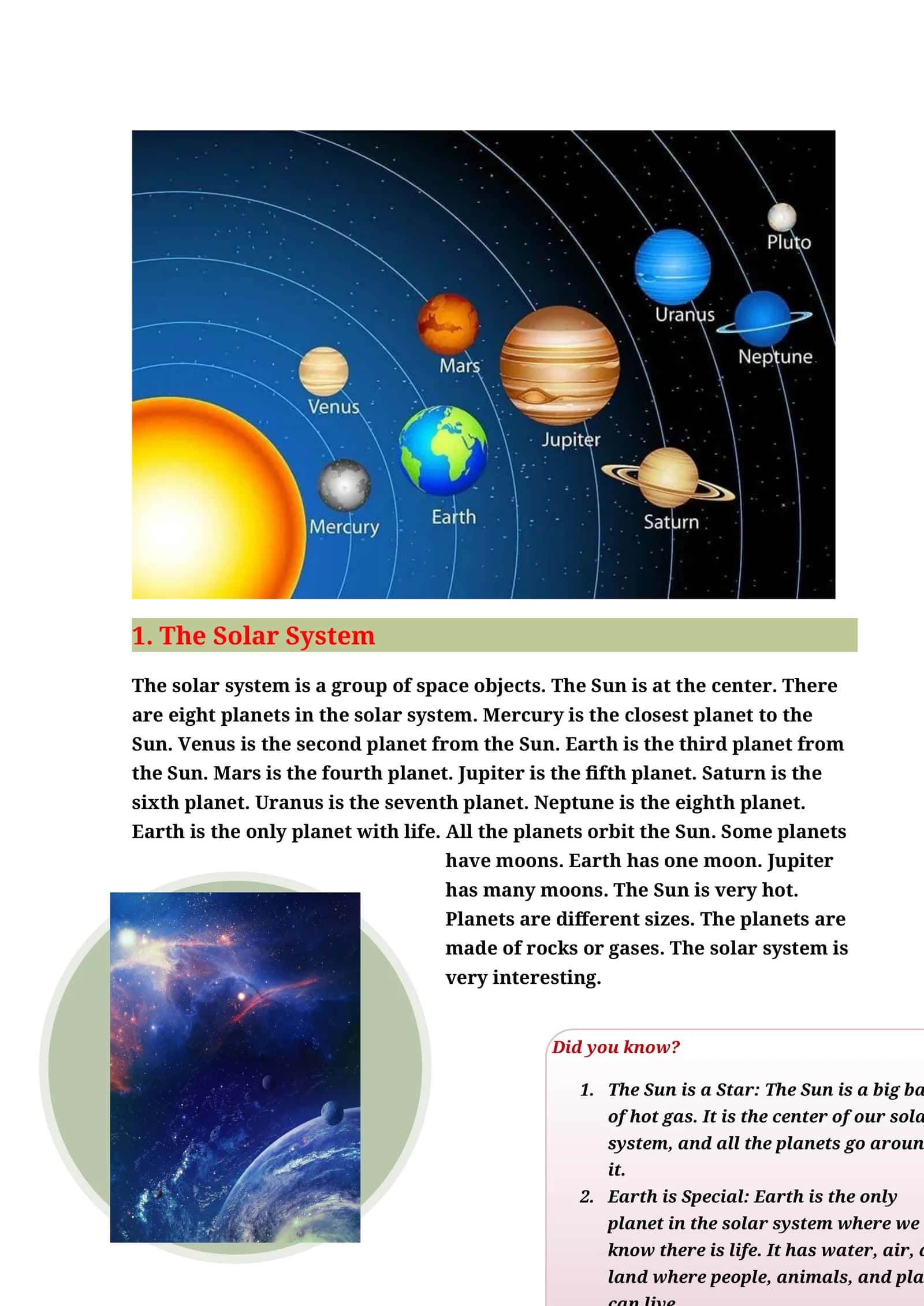 The Solar System 1