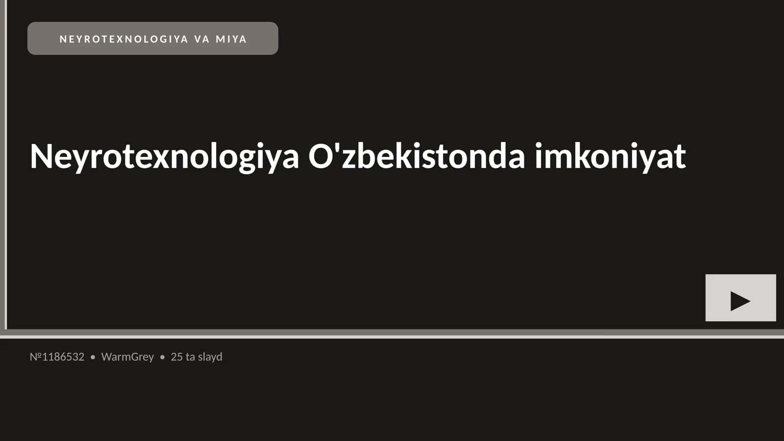 NEYROTEXNOLOGIYA VA MIYA 1