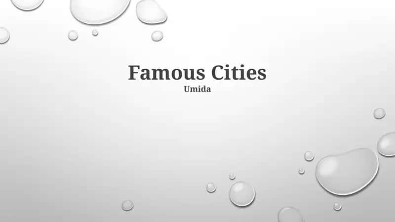 Famous Cities 1