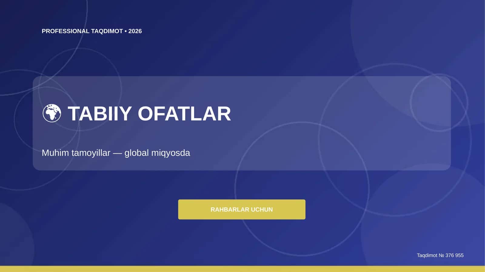 TABIIY OFATLAR RAHBARLAR UCHUN 1