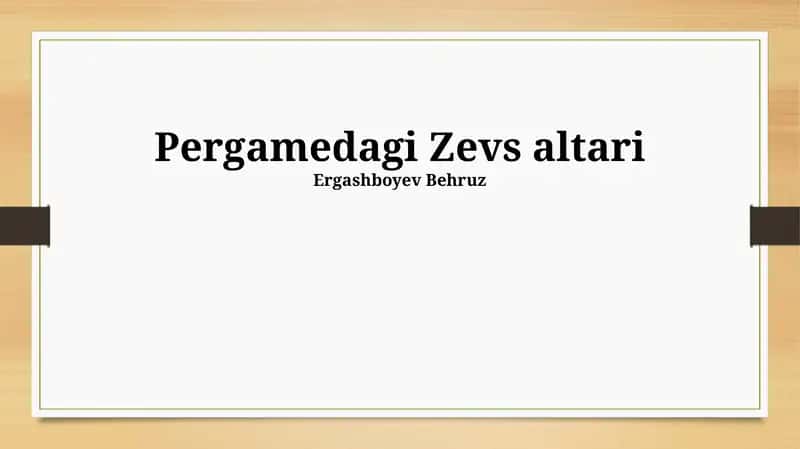 Pergamedagi Zevs altari 1