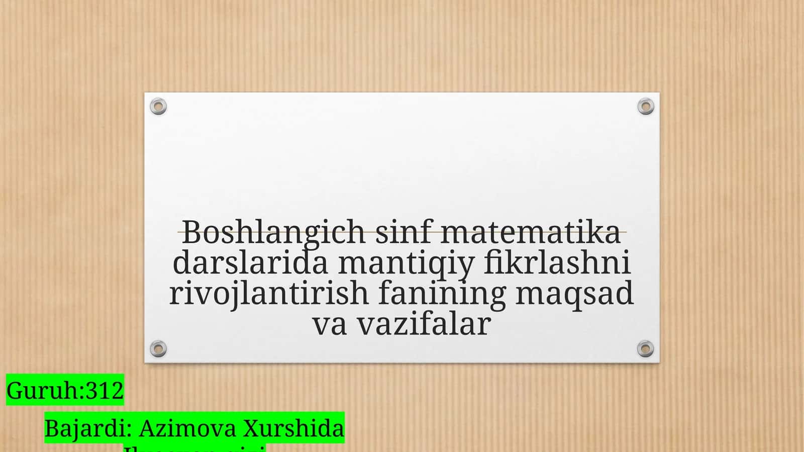 Boshlangichsinfmatematikadarslari 1