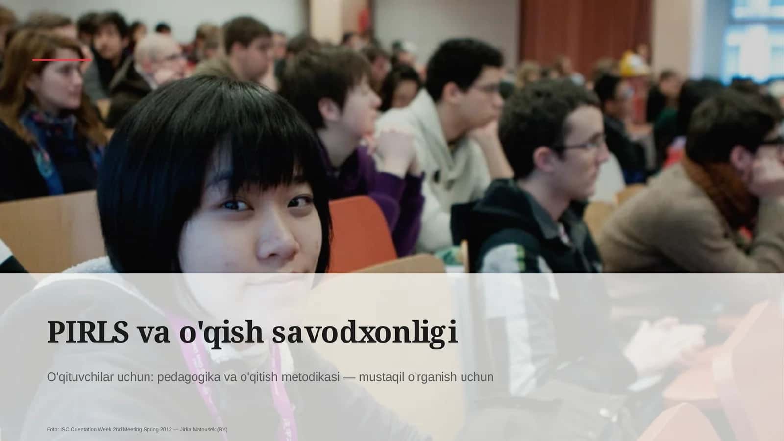 PIRLS va o'qish savodxonligi 1