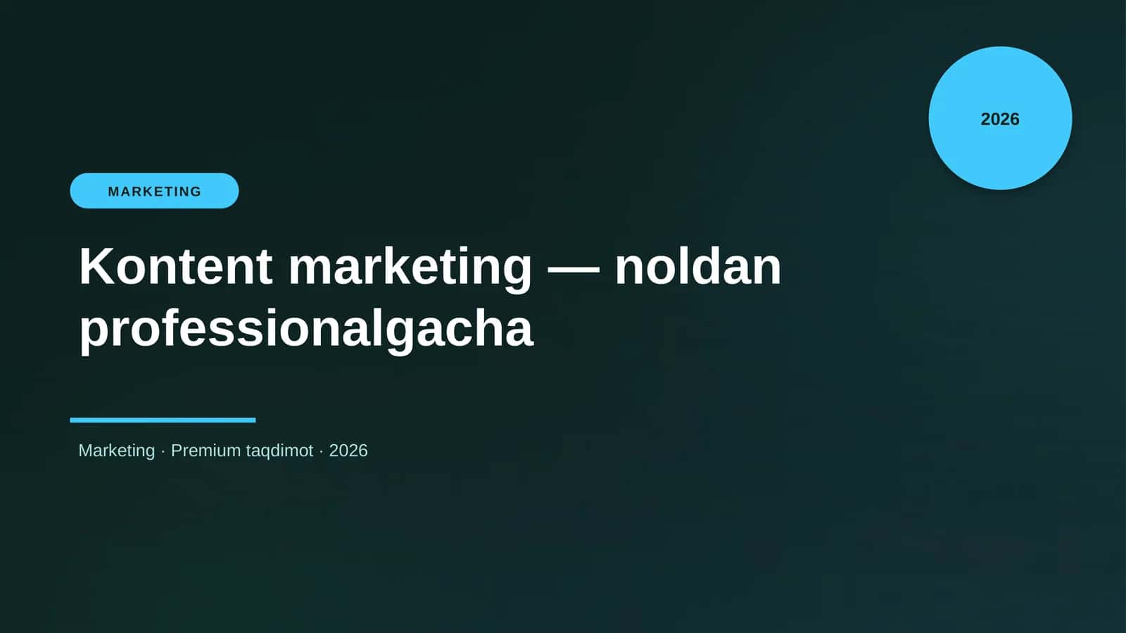 Kontent marketing — noldan professionalgacha 1
